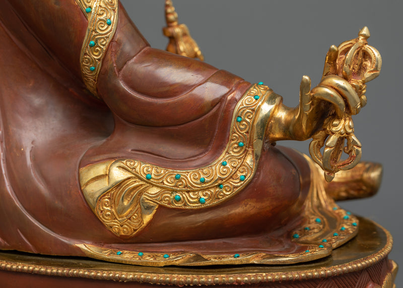 Guru Padmakara in Gold Gilded Splendor | Eternal Wisdom of Padmasambhava