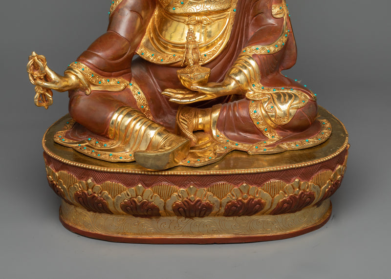 Guru Padmakara in Gold Gilded Splendor | Eternal Wisdom of Padmasambhava