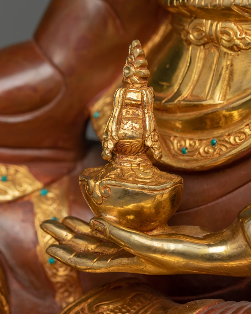 Guru Padmakara in Gold Gilded Splendor | Eternal Wisdom of Padmasambhava