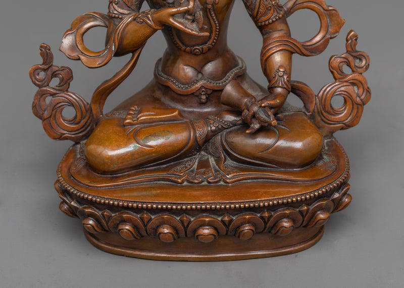 Bodhisattva Vajra Sattva in Oxidized Elegance | Purity Embodied in Sculpture