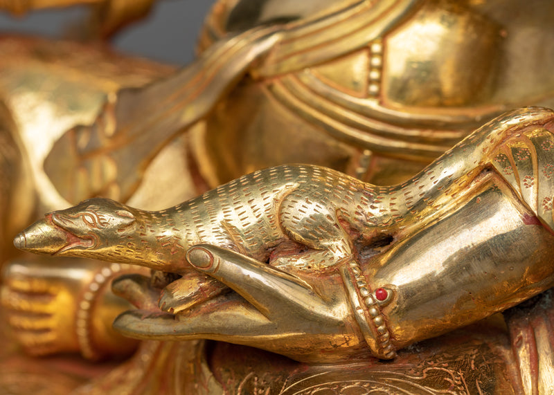 The Zambhala Gilt Sculpture in 24K Gold | Wealth in Every Grain