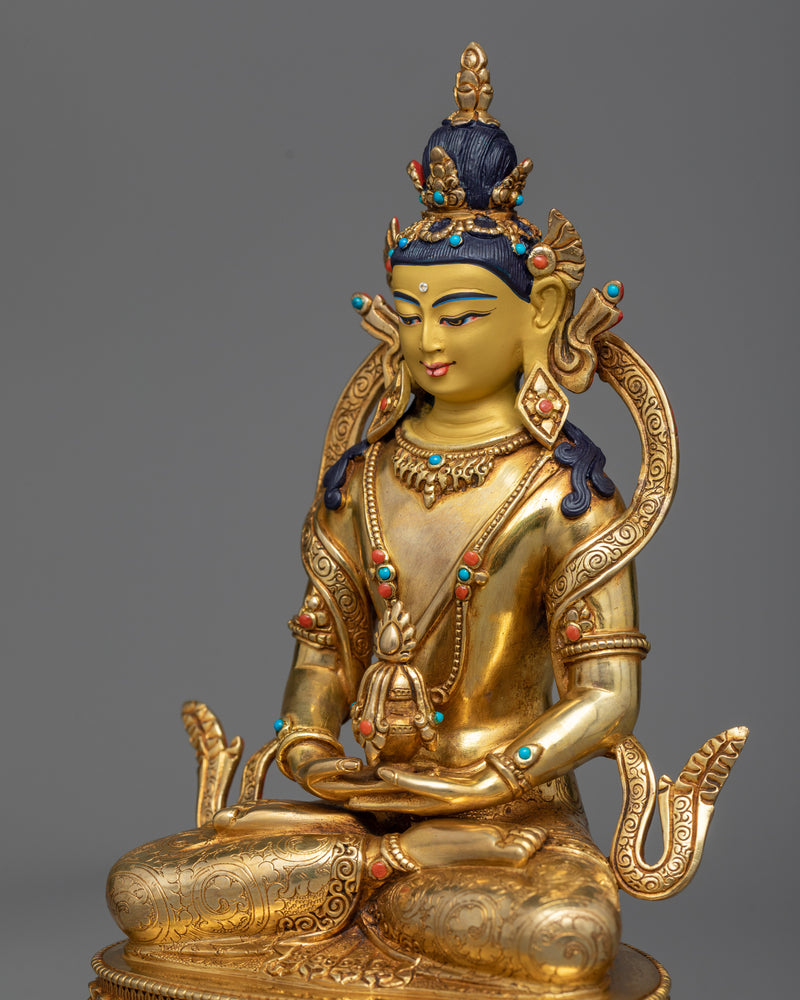 The Amitayus Idol in 24K Gold | Fountain of Life