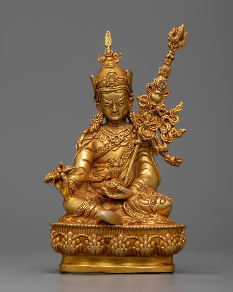 Sacred Ensemble: Guru Rinpoche and His 8 Manifestations | Spiritual Journey in Gold