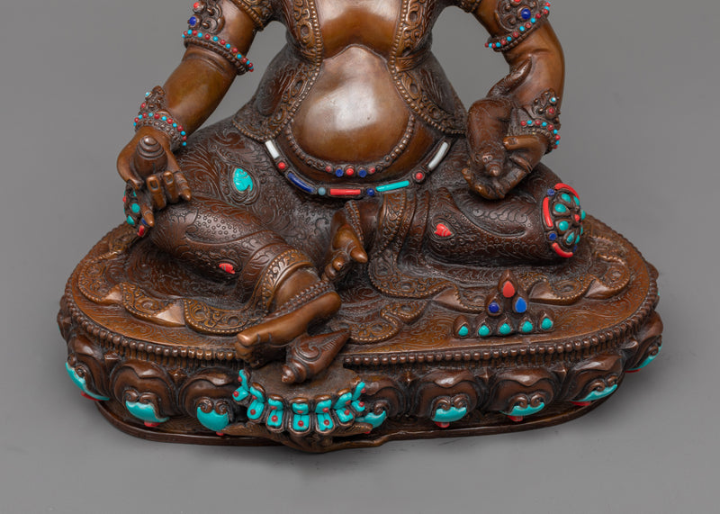 The God of Fortune Dzambhala Statue | Embodiment of Prosperity and Abundance