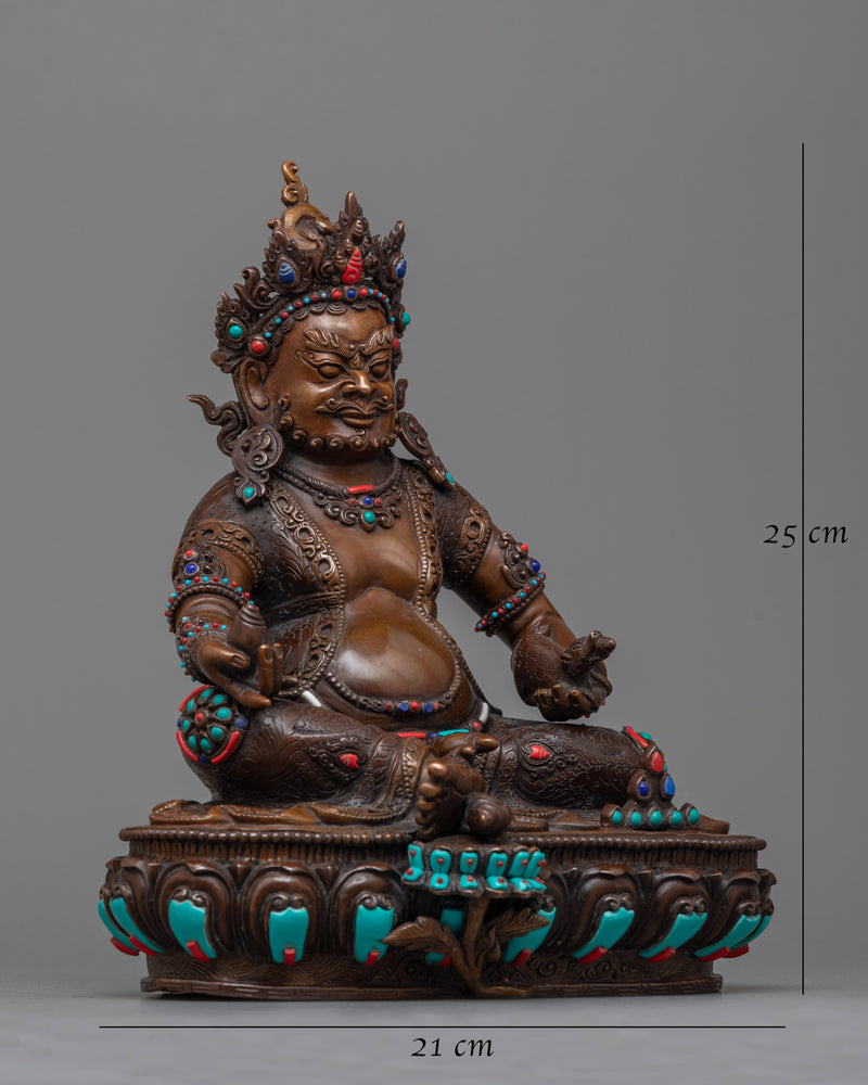 The God of Fortune Dzambhala Statue | Embodiment of Prosperity and Abundance