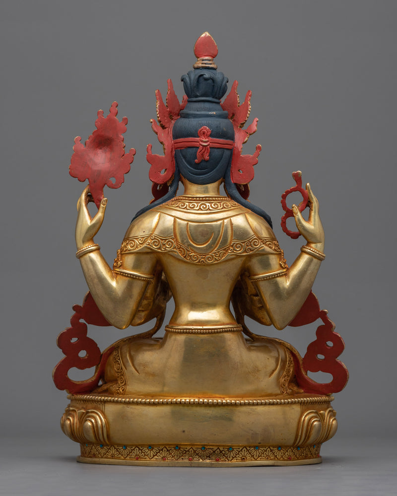 Kind Deity Chenrezig Statue | Embodiment of Compassion