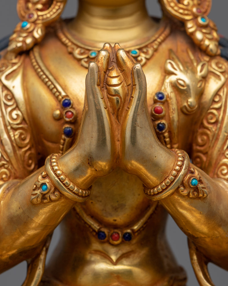 Kind Deity Chenrezig Statue | Embodiment of Compassion