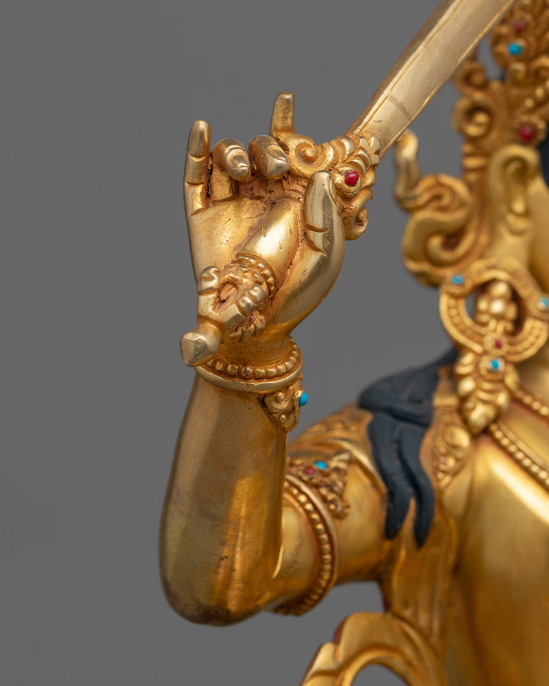 Deity of Wisdom Manjushri Statue | Symbol of Enlightened Knowledge