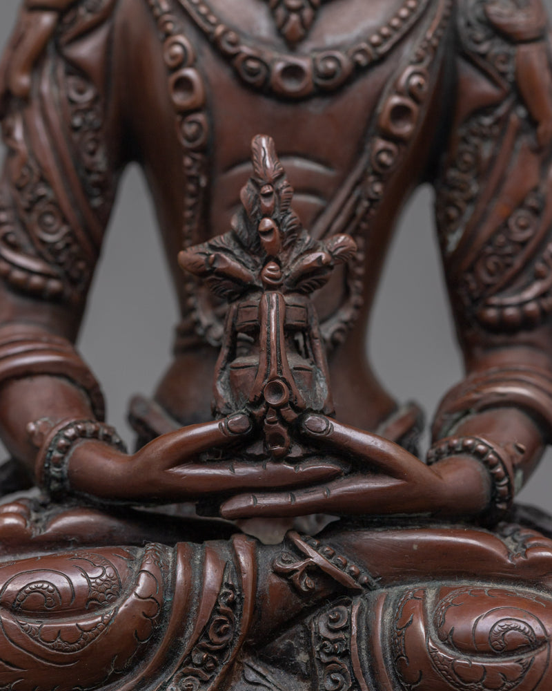 Amitayus Oxidized Figurine | Embrace Eternal Health and Longevity