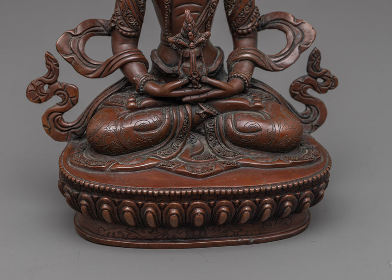 Amitayus Oxidized Figurine | Embrace Eternal Health and Longevity