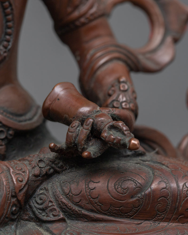 Vajrasattva Oxidized Figurine | Awaken Your Inner Purity and Strength