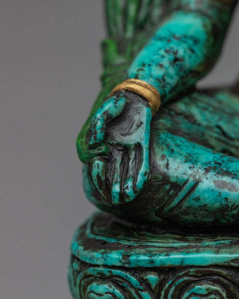 Green Tara Stone Figure | Experience Divine Tranquility and Compassion