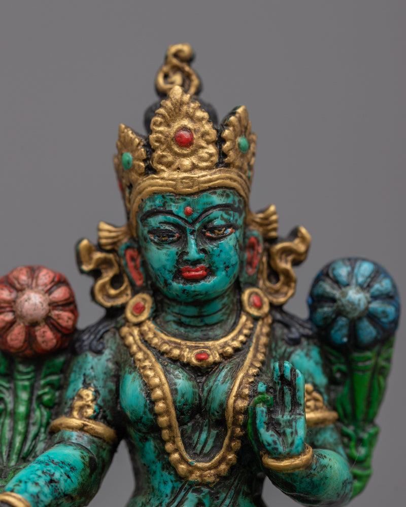 green-tara-stone-figure