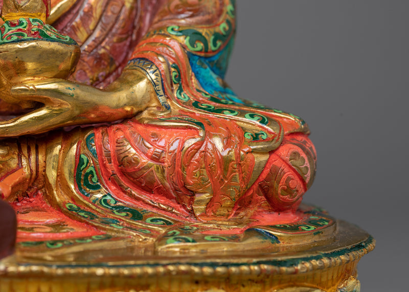 Colorful Guru Rinpoche Statue | Embrace Divine Wisdom and Compassion