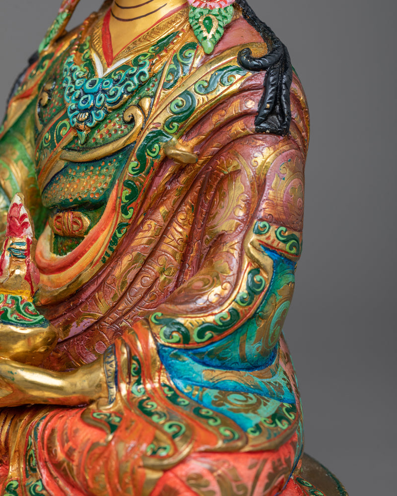 Colorful Guru Rinpoche Statue | Embrace Divine Wisdom and Compassion