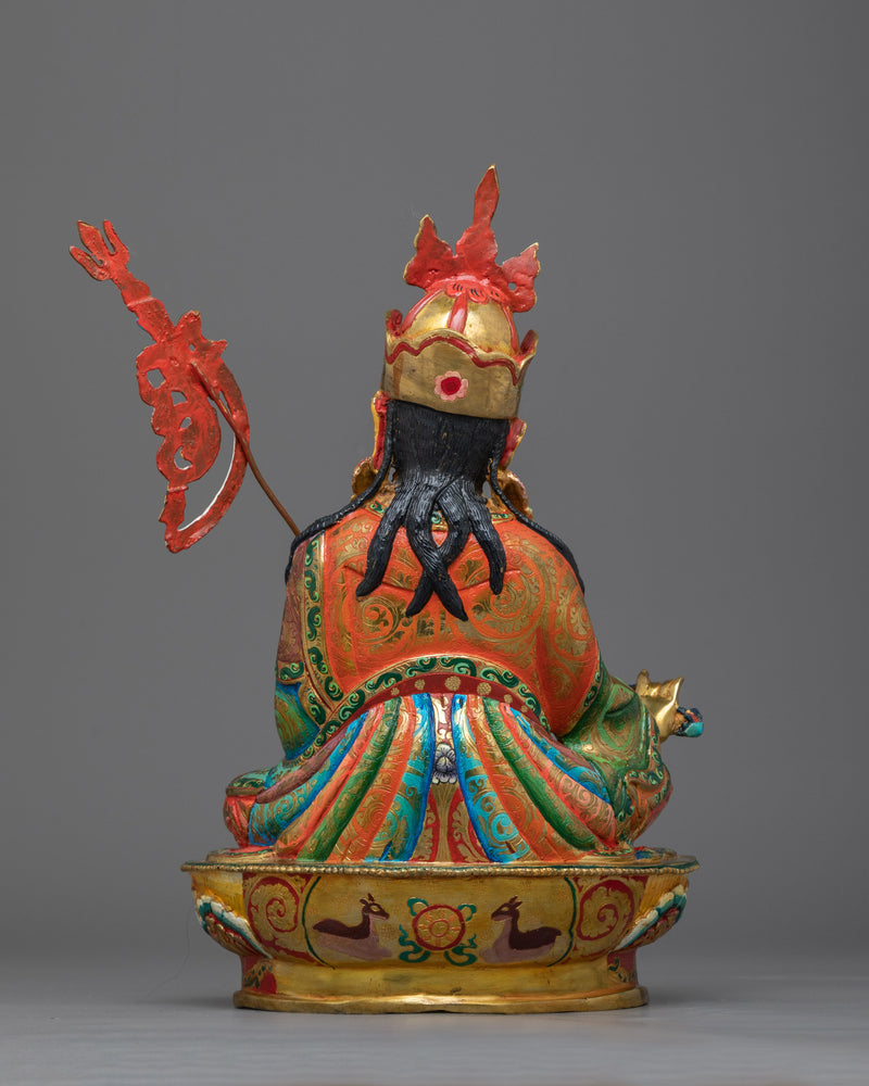 Colorful Guru Rinpoche Statue | Embrace Divine Wisdom and Compassion