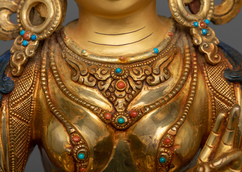 Green Tara Graceful Figure | Experience Divine Grace and Compassion