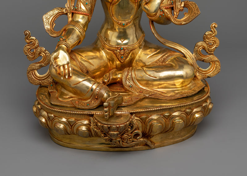 Green Tara Graceful Figure | Experience Divine Grace and Compassion