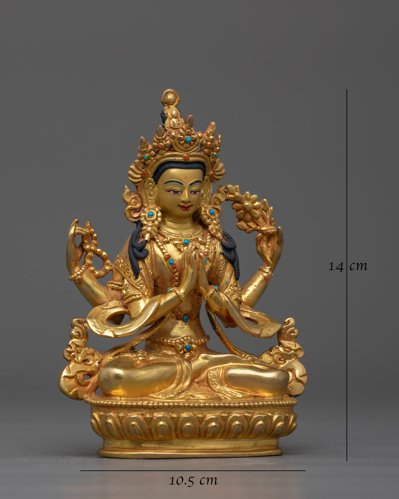 Chenrezig Loving Kind Deity Statue | Cultivate Compassion and Love