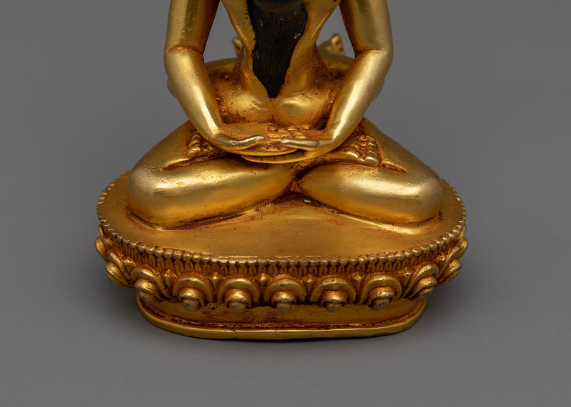 Machine-Made Samantabhadra with Consort Statue | Gold Electroplated Symbol of Unity