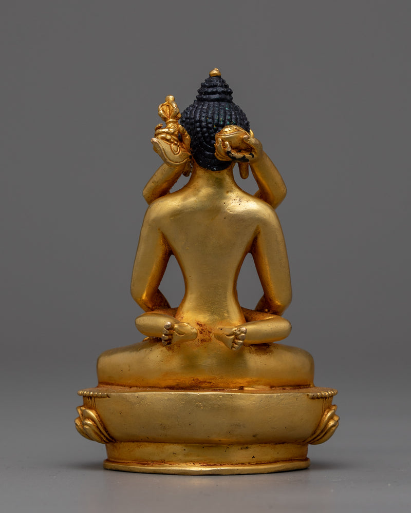 Machine-Made Samantabhadra with Consort Statue | Gold Electroplated Symbol of Unity