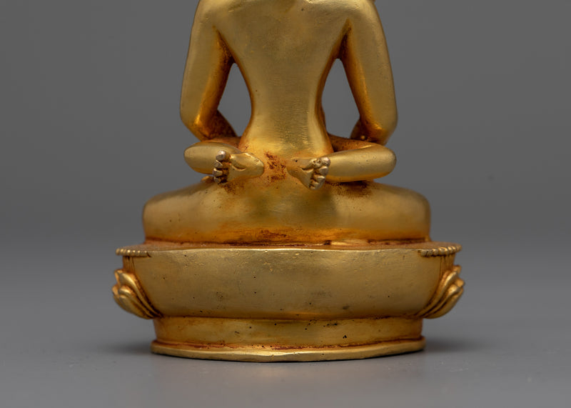 Machine-Made Samantabhadra with Consort Statue | Gold Electroplated Symbol of Unity