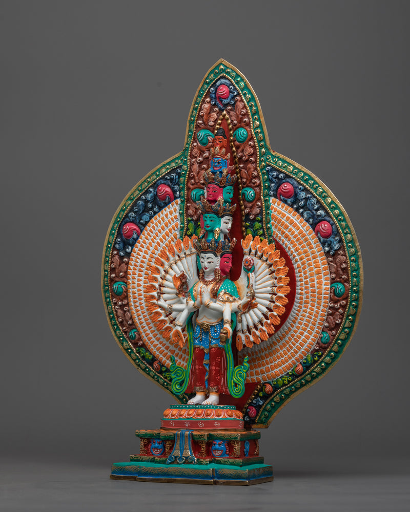 1000-armed-chenrezig-colorful statue