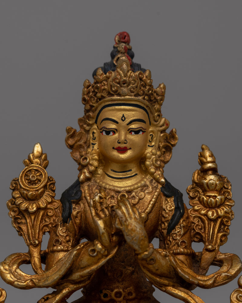 Small Maitreya Buddha Statue | Molded by Machine, Future Buddha