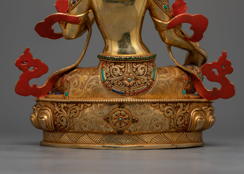 Radiant Mother Green Tara (Arya Tara) Sculpture | Handcrafted in Nepal