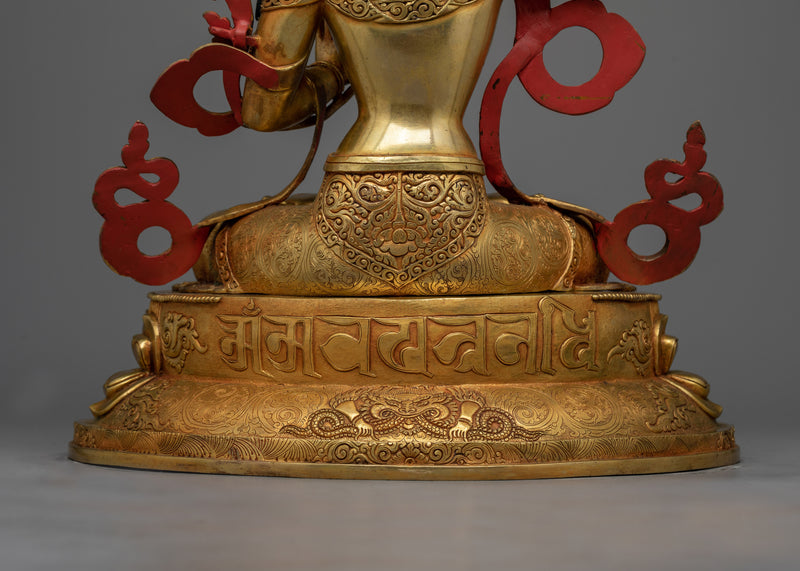 Serene Manjushri Figure | Embodying Wisdom and Enlightenment