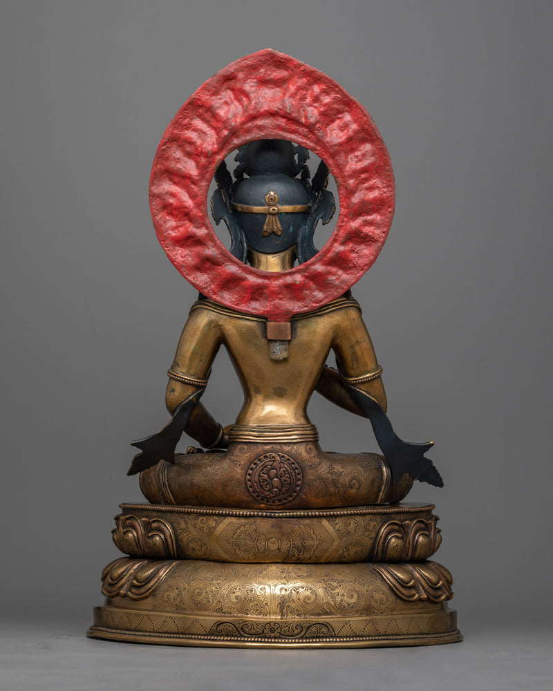 Radiant Antique Vajrasattva Statue | A Beacon of Spiritual Clarity