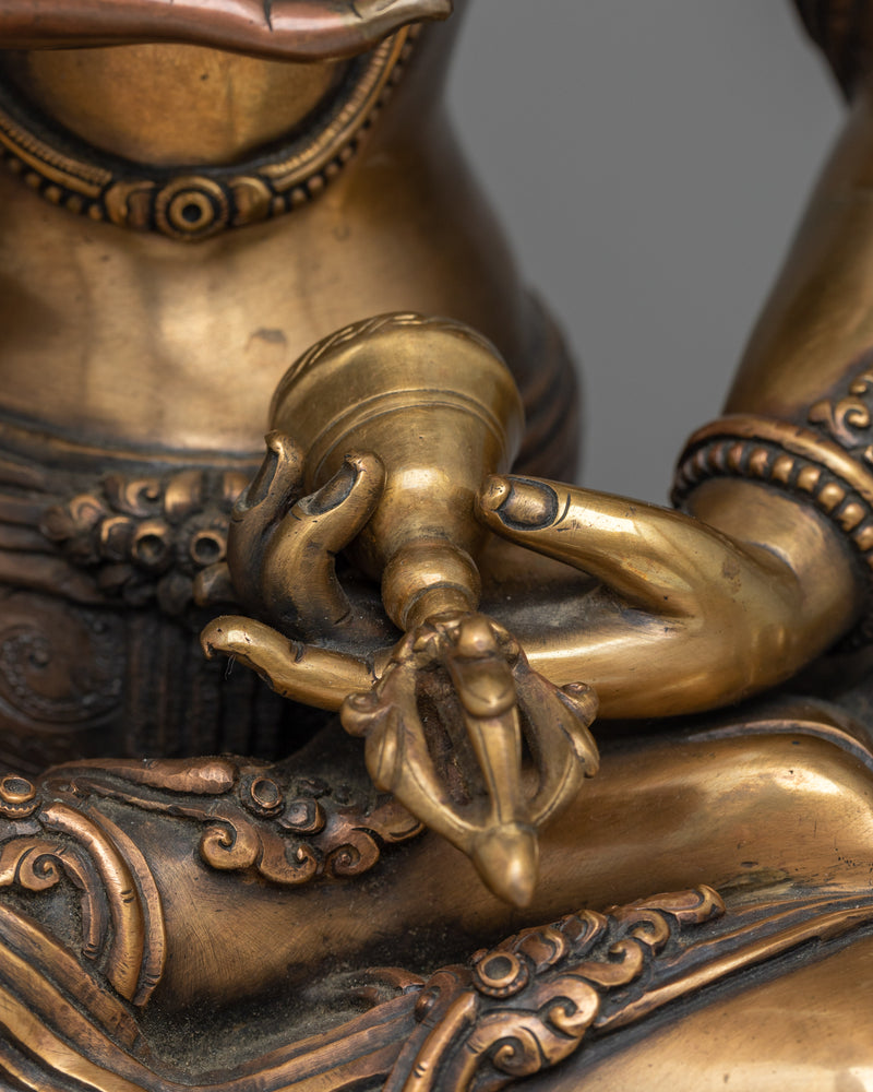 Radiant Antique Vajrasattva Statue | A Beacon of Spiritual Clarity