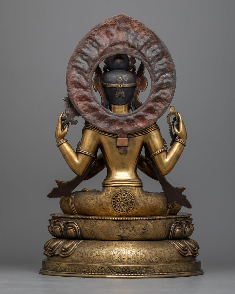 Masterpiece Antique Chenrezig Statue | Ultimate Embodiment of Compassion