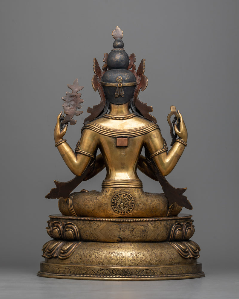 Masterpiece Antique Chenrezig Statue | Ultimate Embodiment of Compassion