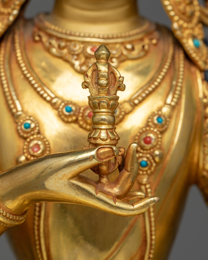 Vajra sattva Gold-Gilded Statue | Ultimate Symbol of Spiritual Awakening