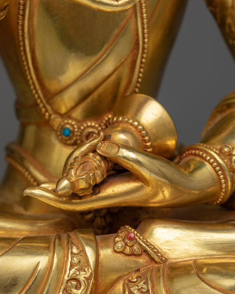 Vajra sattva Gold-Gilded Statue | Ultimate Symbol of Spiritual Awakening