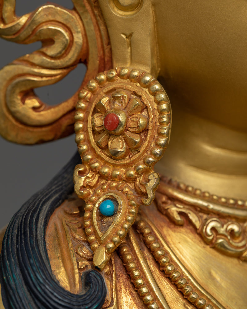 Vajra sattva Gold-Gilded Statue | Ultimate Symbol of Spiritual Awakening