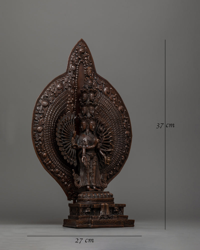 1000-Armed Chenrezig Figure | Handcrafted Symbol of Compassion