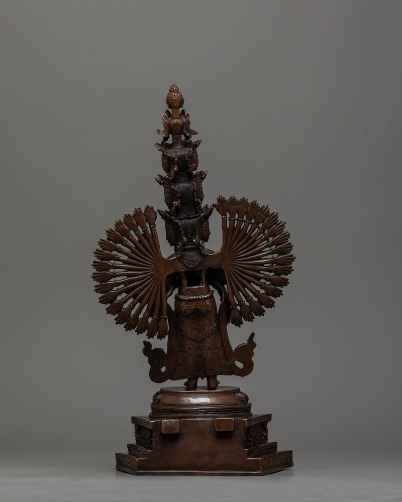 1000-Armed Chenrezig Figure | Handcrafted Symbol of Compassion