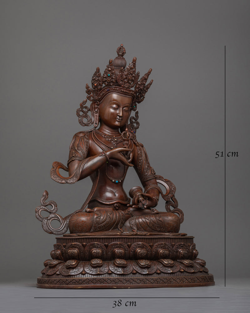 Oxidized Vajrasattva Figure | Handcrafted Symbol of Purity