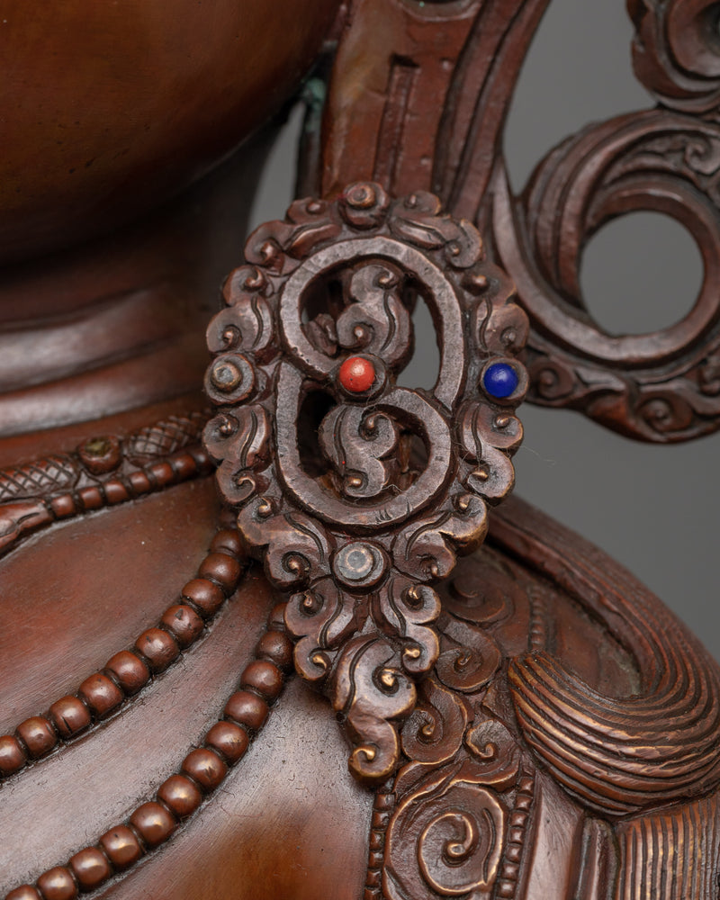 Oxidized Vajrasattva Figure | Handcrafted Symbol of Purity