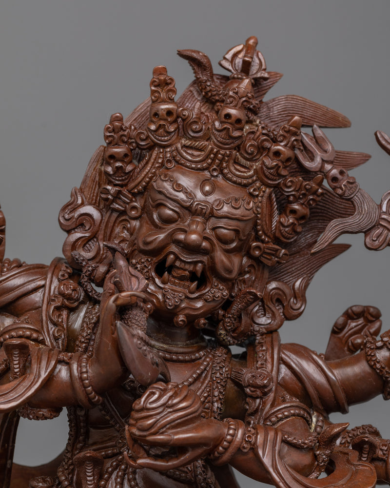 Handcrafted Six Armed Mahakala 