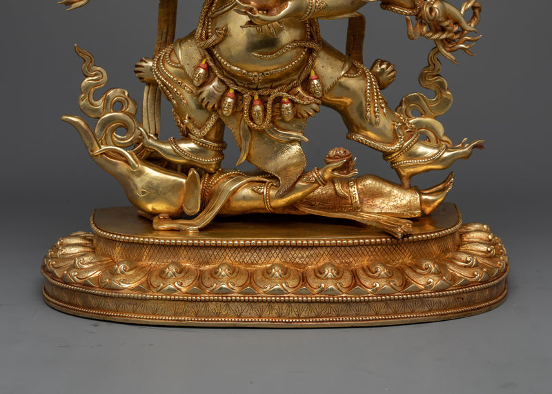 Six-Arms Mahakala Statue | Handcrafted Symbol of Protection