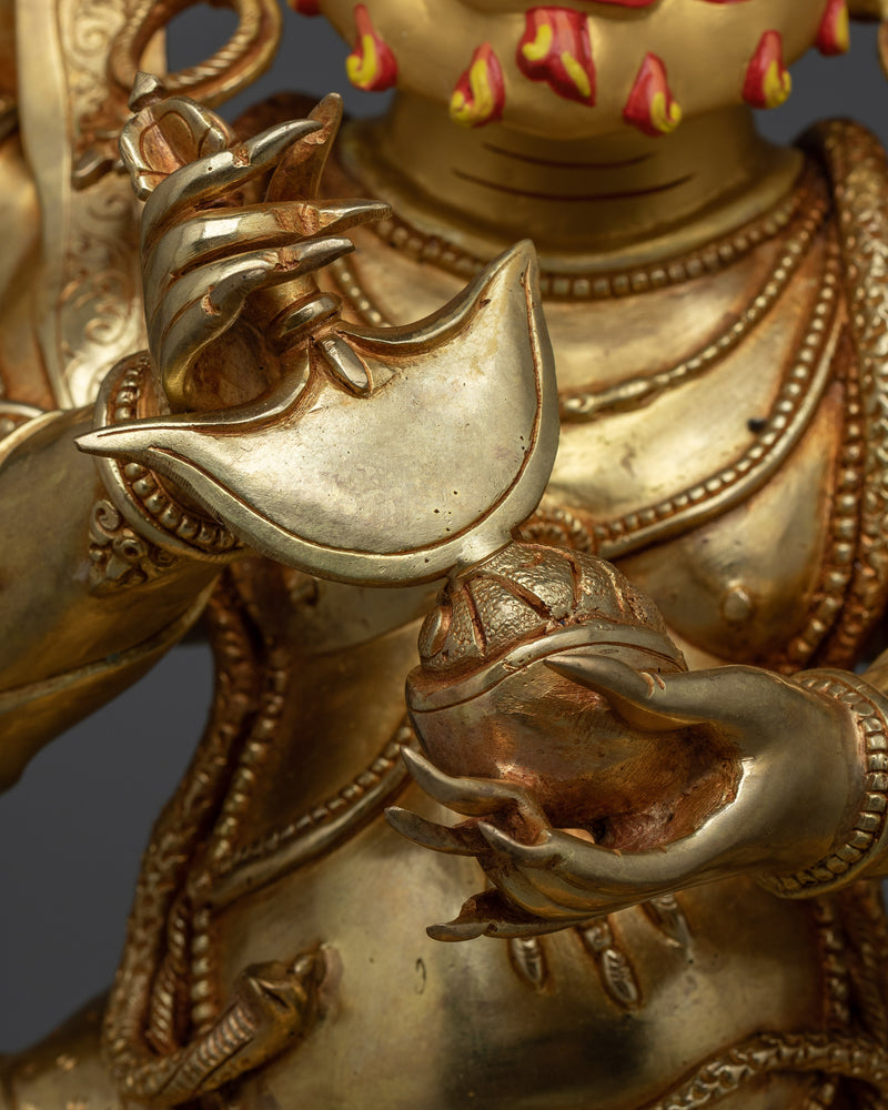 Six-Arms Mahakala Statue | Handcrafted Symbol of Protection