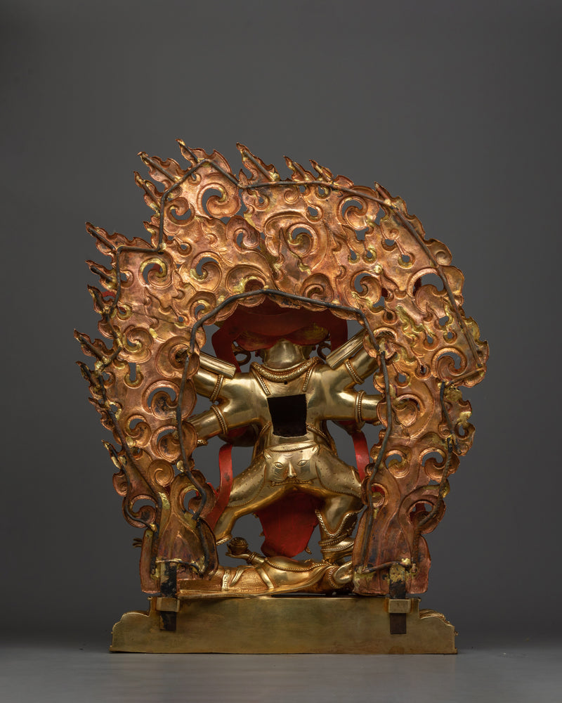 Six-Arms Mahakala Statue | Handcrafted Symbol of Protection