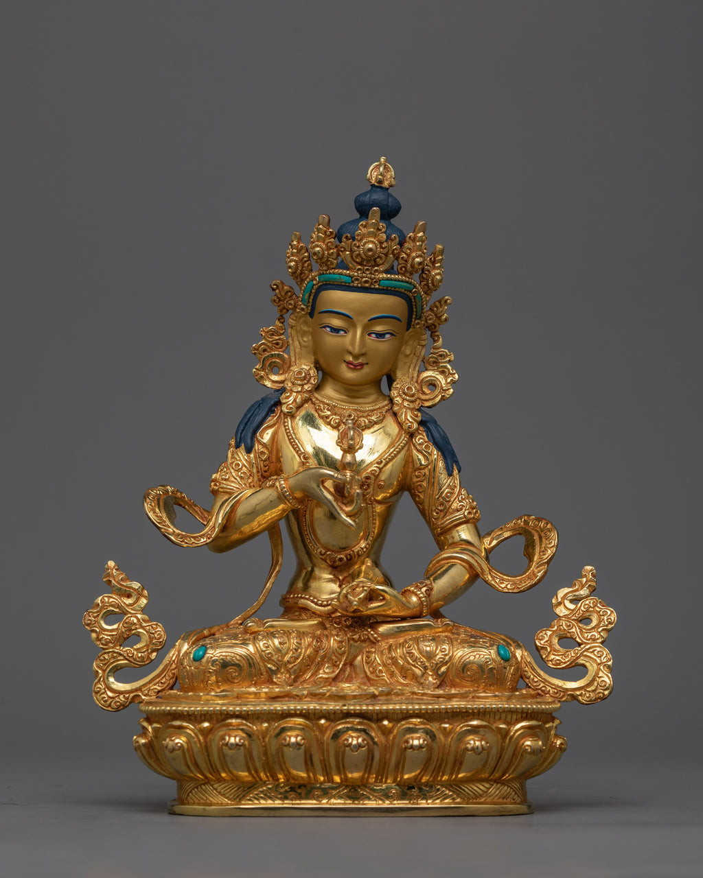 Vajrasattva Gold-Gilded Statue | Symbol of Purification and Renewal