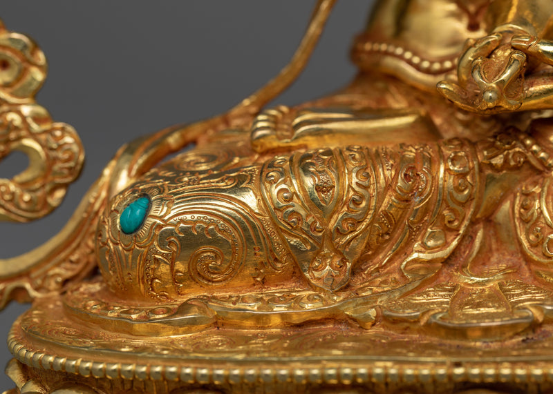 Vajrasattva Gold-Gilded Statue | Symbol of Purification and Renewal