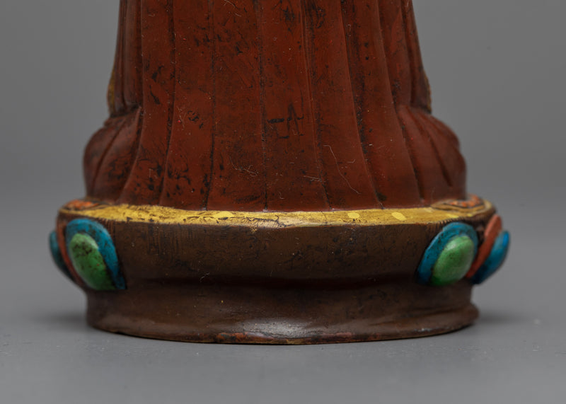 The Second Karmapa Karma Pakshi Statue | Antique-Finished Symbol of Mystical Insight