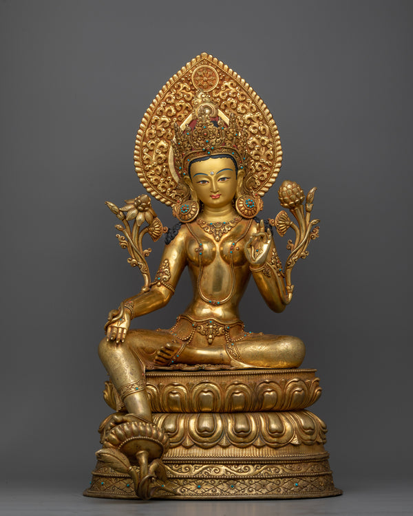 beautifully-seated-green-tara