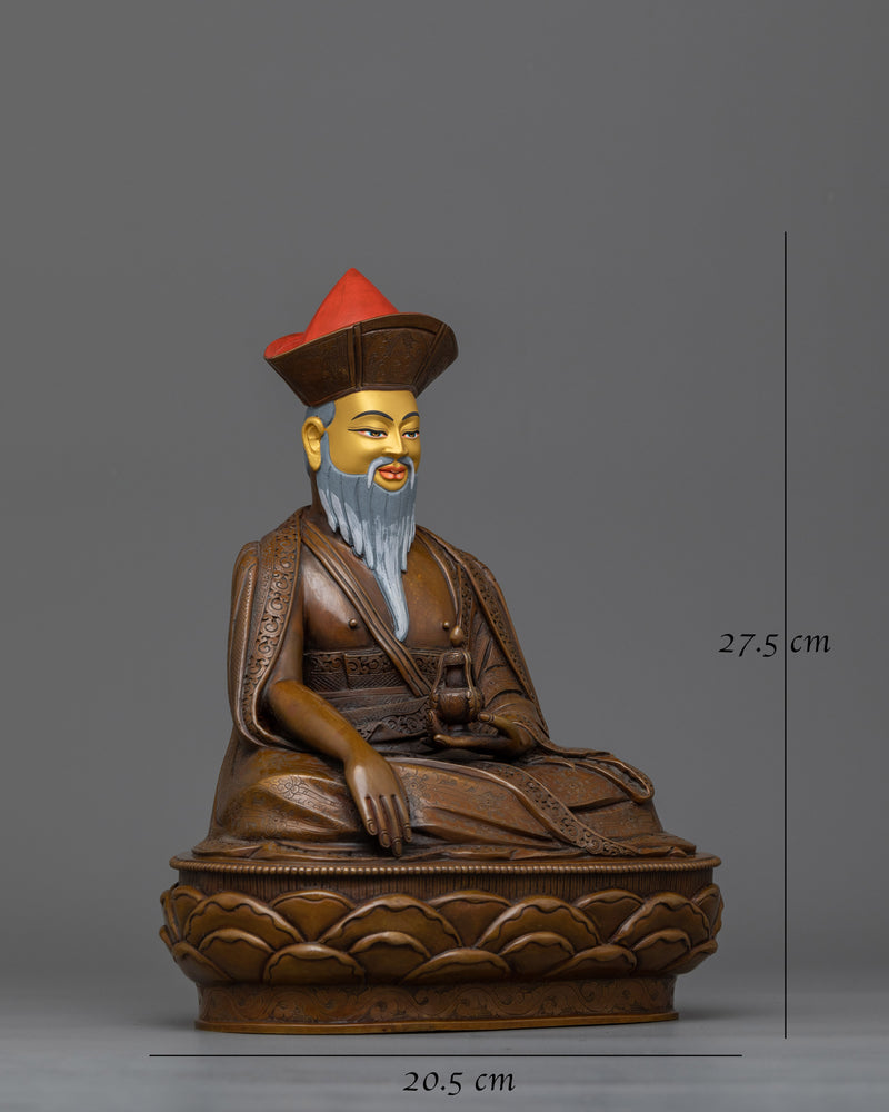 Zhabdrung Rinpoche Oxidized Statue | Symbol of Bhutanese Unity